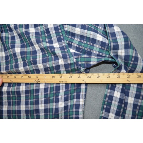 James Pringle Men's Button Down Shirt Plaid Long Sleeve Size Medium - Picture 8 of 10
